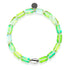 Grüner Mond | 925 Sterling Silber | Galaxie Glaskiesel-Armband